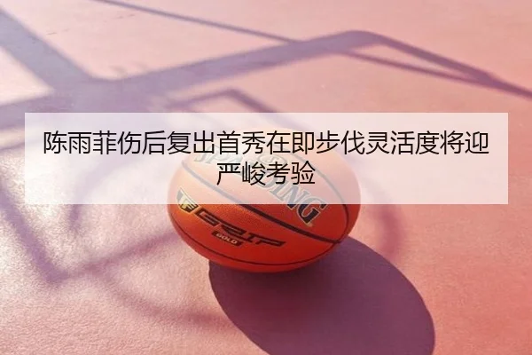 陈雨菲伤后复出首秀在即步伐灵活度将迎严峻考验